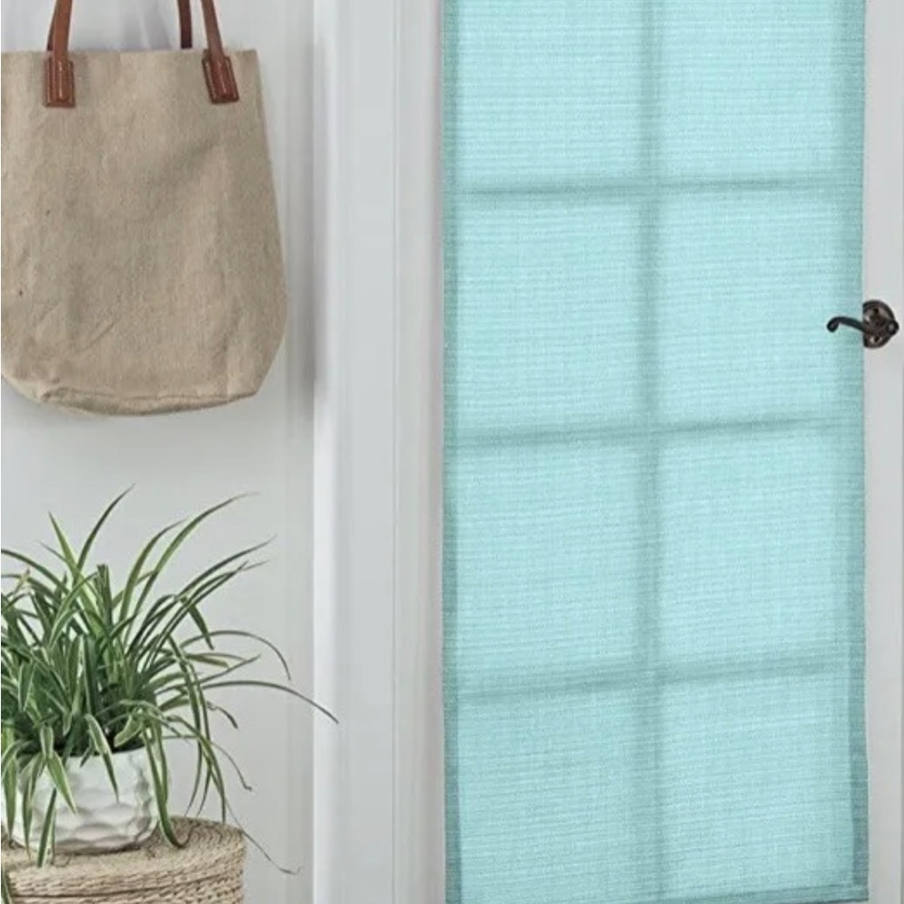 Indoor Outdoor Key Largo Patio French Door Thermal Insulated Curtain Panel -Aqua